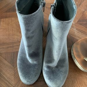 Velvet booties